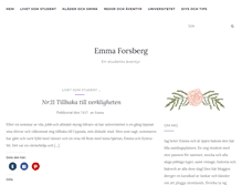 Tablet Screenshot of emmaforsberg.com